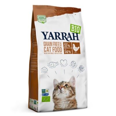 4kg Yarrah Bio csirke & hal gabonamentes száraz macskatáp - Kisállat kiegészítők webáruház - állateledelek
