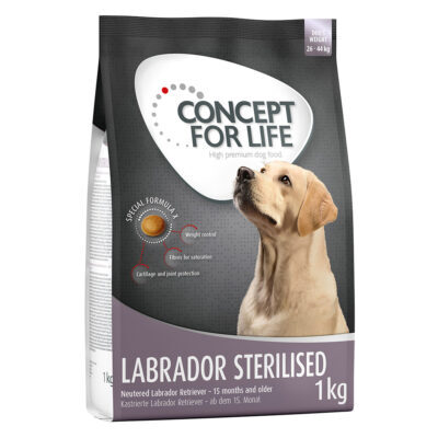 4x1kg Concept for Life Labrador Sterilised száraz kutyatáp - Kisállat kiegészítők webáruház - állateledelek