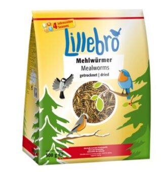 4x500g Lillebro szárított lisztkukac madaraknak - Kisállat kiegészítők webáruház - állateledelek
