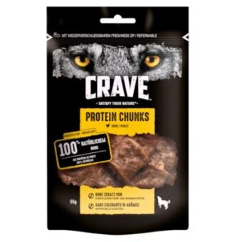 55g Crave Protein Chunks csirke kutyasnack - Kisállat kiegészítők webáruház - állateledelek
