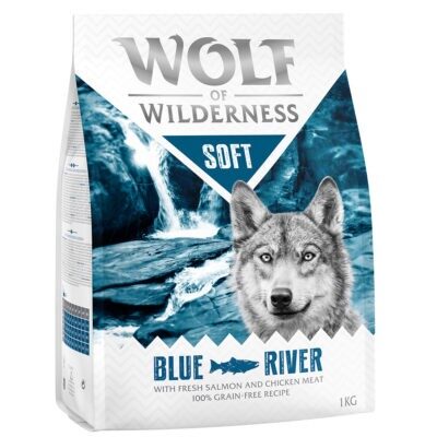 5kg Wolf of Wilderness "Soft - Blue River" - lazac száraz kutyatáp - Kisállat kiegészítők webáruház - állateledelek