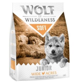 5kg Wolf of Wilderness Junior "Soft - Wide Acres" - csirke száraz kutyatáp - Kisállat kiegészítők webáruház - állateledelek