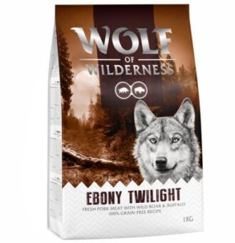 5x1kg Wolf of Wilderness "Ebony Twilight" Vaddisznó & bölény - gabonamentes száraz kutyatáp - Kisállat kiegészítők webáruház - állateledelek