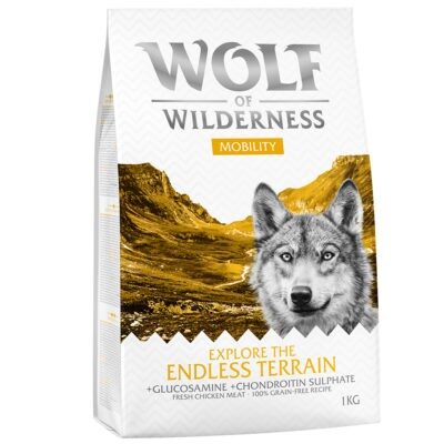 5x1kg Wolf of Wilderness "Explore The Endless Terrain" - Mobility száraz kutyatáp - Kisállat kiegészítők webáruház - állateledelek