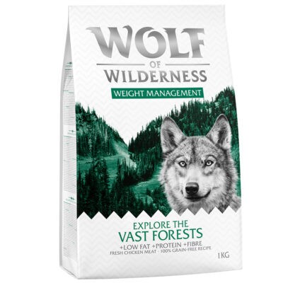 5x1kg Wolf of Wilderness "Explore The Vast Forests" - Weight Management  száraz kutyatáp - Kisállat kiegészítők webáruház - állateledelek