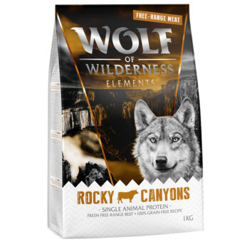 5x1kg Wolf of Wilderness "Rocky Canyons" - szabadtartású marha