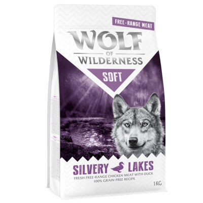 5x1kg Wolf of Wilderness "Soft - Silvery Lakes" - szabad tartású csirke & kacsa száraz kutyatáp - Kisállat kiegészítők webáruház - állateledelek
