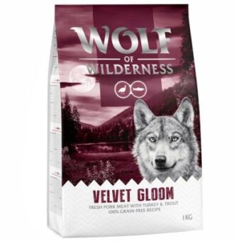 5x1kg Wolf of Wilderness "Velvet Gloom" - pulyka & pisztráng - gabonamentes száraz kutyatáp - Kisállat kiegészítők webáruház - állateledelek