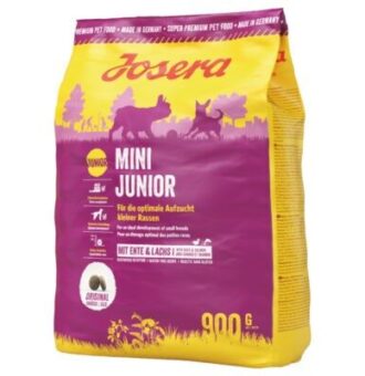 5x900g Josera Mini Junior szárzatáp kis termetű kölyökkutyáknak - Kisállat kiegészítők webáruház - állateledelek