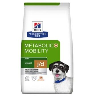 3x 1kg Hill's Prescription Diet Metabolic + Mobility Mini száraz kutyatáp - Kisállat kiegészítők webáruház - állateledelek