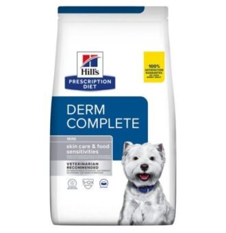 2x6kg Hill’s Prescription Diet Canine Derm Complete Mini száraz kutyatáp - Kisállat kiegészítők webáruház - állateledelek