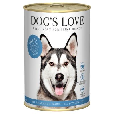6x 400g Dog's Love Adult Fish nedves kutyatáp - Kisállat kiegészítők webáruház - állateledelek