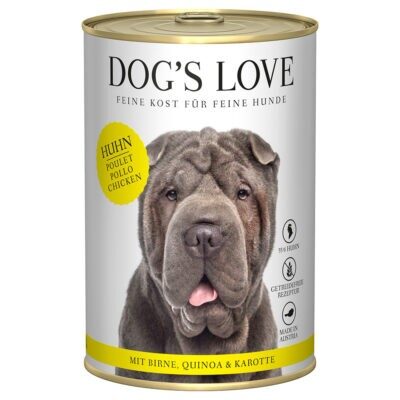 6x 400g Dog's Love Adult csirke nedves kutyaeledel - Kisállat kiegészítők webáruház - állateledelek