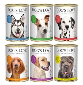 6x 400g Dog's Love Adult mix csomag (6 fajta) nedves kutyaeledel (6 fajta) - Kisállat kiegészítők webáruház - állateledelek