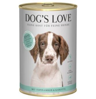 6x 400g Dog's Love Hipoallergén kacsa nedves kutyaeledel - Kisállat kiegészítők webáruház - állateledelek