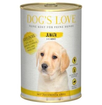 6x 400g Dog's Love Junior baromfi nedves kutyatáp - Kisállat kiegészítők webáruház - állateledelek