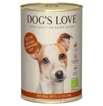 6x 400g Dog's Love bio marhahús nedves kutyaeledel - Kisállat kiegészítők webáruház - állateledelek