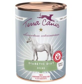 12x 400g Terra Canis Alimentum Veterinarium Diabetic Diet Horse nedves kutyatáp - Kisállat kiegészítők webáruház - állateledelek