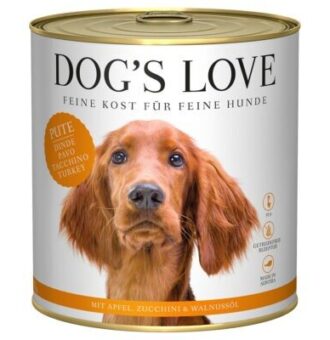 6x 800g Dog's Love Adult pulykás nedves kutyaeledel - Kisállat kiegészítők webáruház - állateledelek