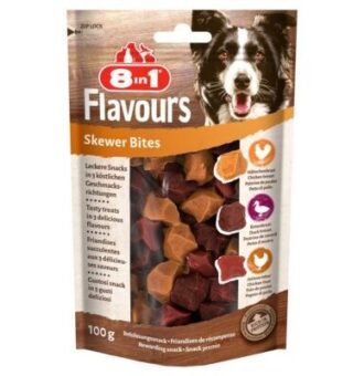 6x100g 8in1 Flavours Skewer Bites kutyasnack - Kisállat kiegészítők webáruház - állateledelek