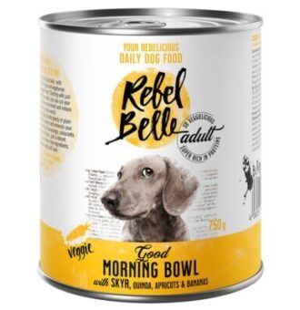 12x750g Rebell Belle Adult Good Morning Bowl - vegetáriánus nedves kutyatáp - Kisállat kiegészítők webáruház - állateledelek