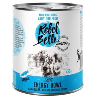 12x750g Rebell Belle Junior Full Energy Bowl - vegetáriánus nedves kutyatáp - Kisállat kiegészítők webáruház - állateledelek