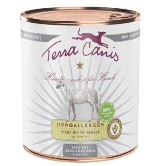 6x800 g Terra Canis Hypoallergen ló & csicsóka nedves kutyatáp - Kisállat kiegészítők webáruház - állateledelek