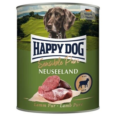 6x800g Happy Dog Pur Neuseeland nedves kutyatáp - Kisállat kiegészítők webáruház - állateledelek