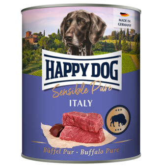 6x800g Happy Dog Pur bivaly nedves kutyatáp - Kisállat kiegészítők webáruház - állateledelek