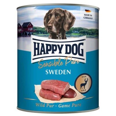 12x800g Happy Dog Sensible Pure - Sweden (vad pur)nedves kutyaeledel - Kisállat kiegészítők webáruház - állateledelek