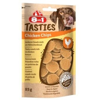 6x85g 8in1 Tasties csirke-chips kutyasnack - Kisállat kiegészítők webáruház - állateledelek