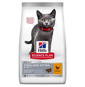 10kg Hill's Science Plan Sterilised Kitten csirke száraz macskatáp - Kisállat kiegészítők webáruház - állateledelek