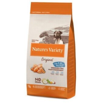 7kg Nature's Variety Original No Grain Mini Adult lazac száraz kutyatáp - Kisállat kiegészítők webáruház - állateledelek