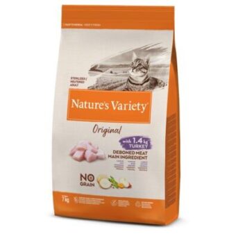 7kg Nature's Variety Original No Grain Sterlised pulyka száraz macskatáp - Kisállat kiegészítők webáruház - állateledelek