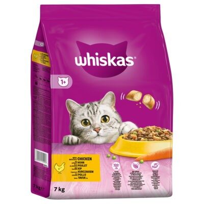 7kg Whiskas 1+ csirke száraz macskatáp - Kisállat kiegészítők webáruház - állateledelek