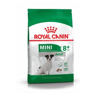 2x8kg Royal Canin Size Mini Adult 8+ gazdaságos csomag - Kisállat kiegészítők webáruház - állateledelek