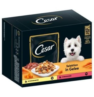48x100g Cesar hús- és zöldségválogatás aszpikban nedves kutyatáp - Kisállat kiegészítők webáruház - állateledelek