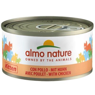 Almo Nature 24 x 70 g - Kitten csirke - Kisállat kiegészítők webáruház - állateledelek