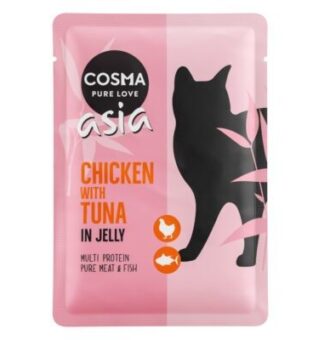 Cosma Asia frissentartó tasakban gazdaságos csomag 24 x 100 g - Csirke & tonhal - Kisállat kiegészítők webáruház - állateledelek