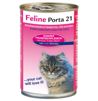 Feline Porta 21 - 6 x 400 g - Tonhal & garnélarák - Kisállat kiegészítők webáruház - állateledelek