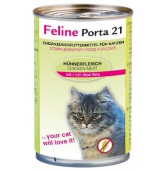 Feline Porta 21 gazdaságos csomag - 12 x 400 g - Csirke & aloe vera - Kisállat kiegészítők webáruház - állateledelek