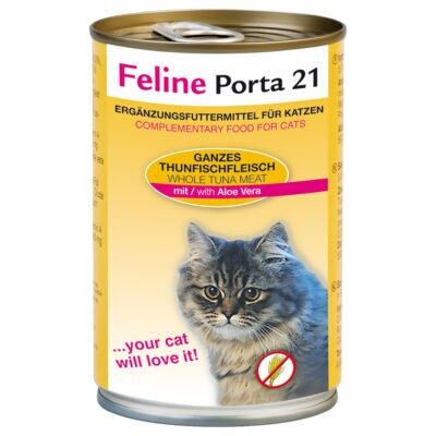 Feline Porta 21 gazdaságos csomag - 24 x 400 g - Tonhal & aloe vera - Kisállat kiegészítők webáruház - állateledelek