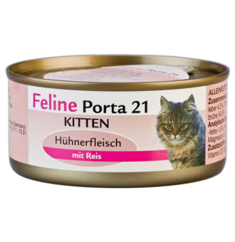 Feline Porta 21 gazdaságos csomag - 24 x 156 g - Kitten csirke - Kisállat kiegészítők webáruház - állateledelek