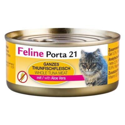 Feline Porta 21 gazdaságos csomag - 24 x 156 g - Tonhal & aloe vera - Kisállat kiegészítők webáruház - állateledelek