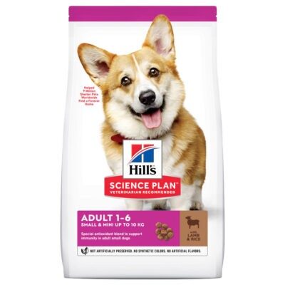 6kg Hill's Science Plan Adult 1-6 Small & Mini bárány & rizs száraz kutyatáp - Kisállat kiegészítők webáruház - állateledelek