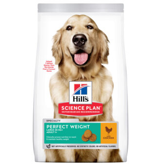12kg Hill's Science Plan Adult 1+ Perfect Weight Large csirke száraz kutyatáp - Kisállat kiegészítők webáruház - állateledelek