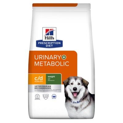 12kg Hill's Prescription Diet c/d Multicare Urinary Care + Metabolic száraz kutyatáp - Kisállat kiegészítők webáruház - állateledelek