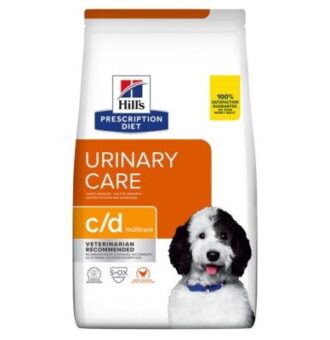 Hill's Prescription Diet c/d Multicare Urinary Care csirke kutyatáp - 2 x 4 kg - Kisállat kiegészítők webáruház - állateledelek