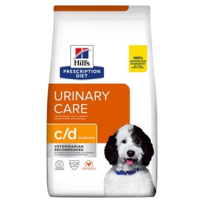 2x12kg Hill's Prescription Diet c/d Multicare Urinary Care csirke száraz kutyatáp - Kisállat kiegészítők webáruház - állateledelek