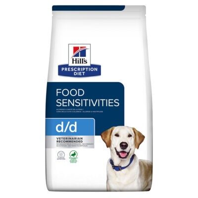12 kg Hill's Prescription Diet d/d Food Sensitivities kacsa & rizs száraz kutyatáp - Kisállat kiegészítők webáruház - állateledelek